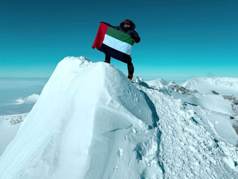 UAE teen makes history at Antarctica’s highest peak